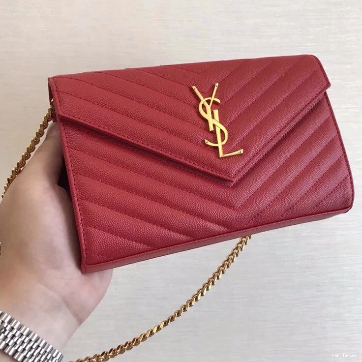 Repzbay REP YSL CHAIN WALLET MATELASSÉ CASSANDRE 0728